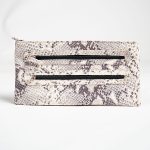 Embossed Leather Clutch