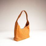 Maya Tan Suede Minimalist Slouchy Hobo Bag - Image 5