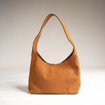 Maya Tan Suede Minimalist Slouchy Hobo Bag