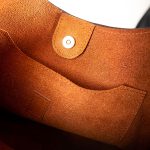 Maya Tan Suede Minimalist Slouchy Hobo Bag - Image 3
