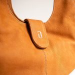 Mustard Yellow Knot-Detail Leather Hobo Bag - Image 4