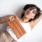 Athena Ostrich-Texture Leather Clutch - Image 8