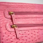 Athena Ostrich-Texture Leather Clutch - Image 7