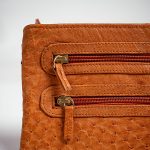 Athena Ostrich-Texture Leather Clutch - Image 3